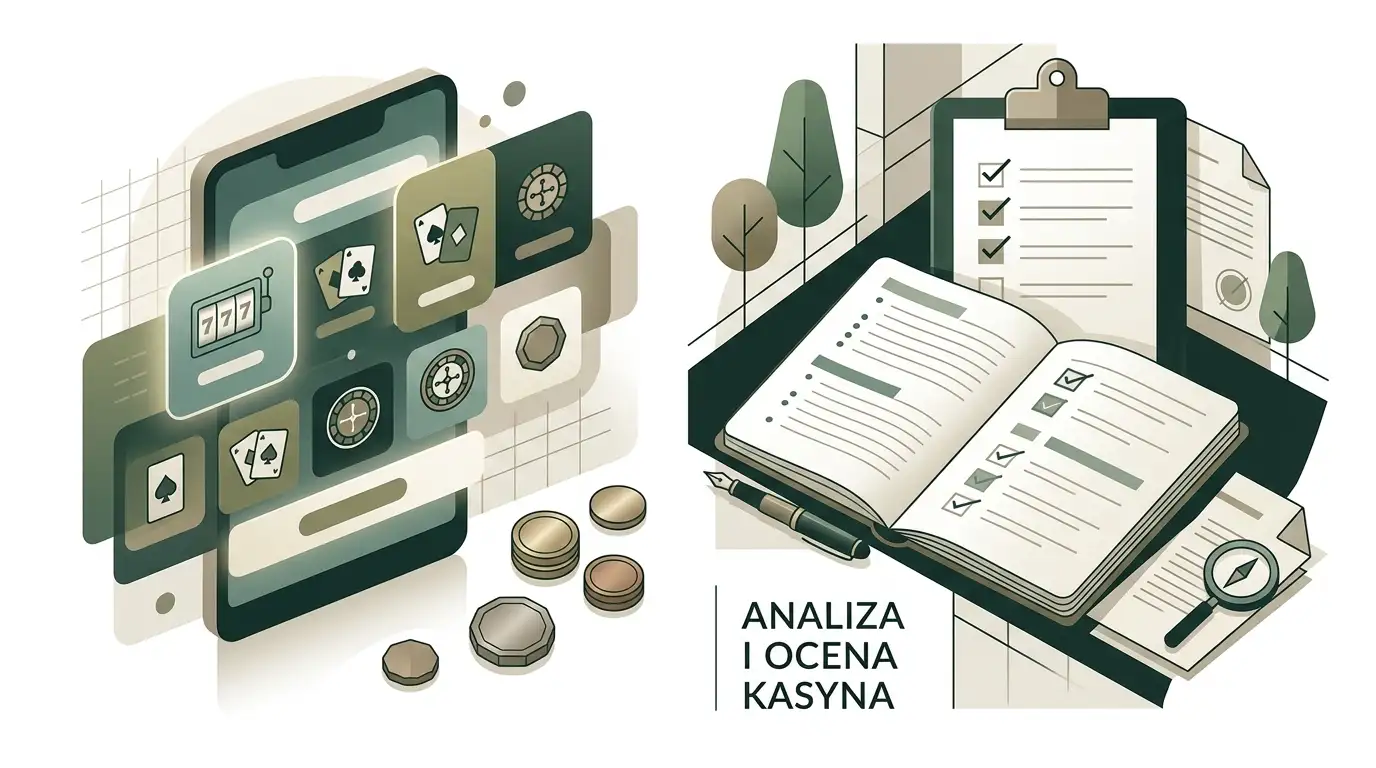 Neutralna ilustracja analitycznej oceny kasyna online dla polskiego użytkownika
