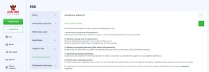 Sekcja wypłat Lucky Bird z dostępnymi metodami
